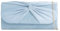 Suede Pleated Style Bridal Prom Wedding Evening Clutch Party Purse Hand Bag (Soft Blue/Serenity)