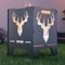 MOCAVI Feuerkorb Deer 52 cm | 3 mm Stahl Feuerschale eckig Feuertonne Outdoor massiv robust sicher Design-Brenntonne für Garten und Terrasse Feuerstelle hitzefest Feuersäule Feuerfass quadratisch