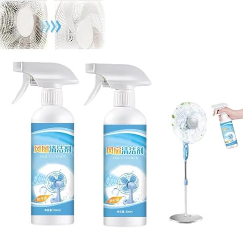 Effective & Multi-Function Fan Cleaner Spray, Fan Cleaning Spray, Fan Cleaner for Standing Fan Spray, MultiFunction Fan Cleaning Spray, Suitable for All Types of Fans (2pcs)