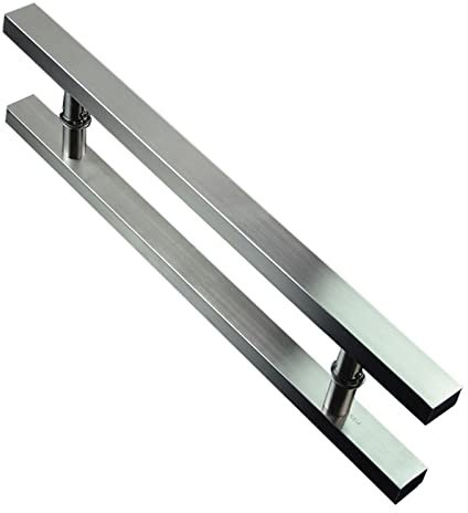 Tirador de puerta corredera de cristal moderno de 60 cm, doble cara, para uso en interiores y exteriores