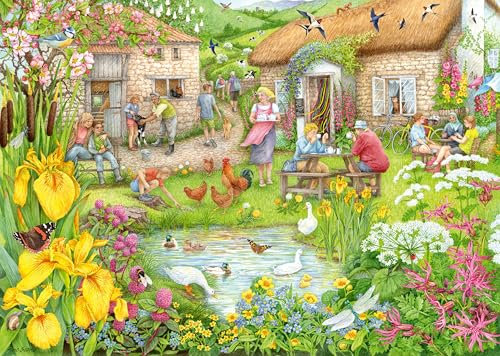 Ravensburger Cosy Café Nr. 3 Valley Farm Cafe – 1000-teiliges Puzzle für Erwachsene und Kinder ab 12 Jahren