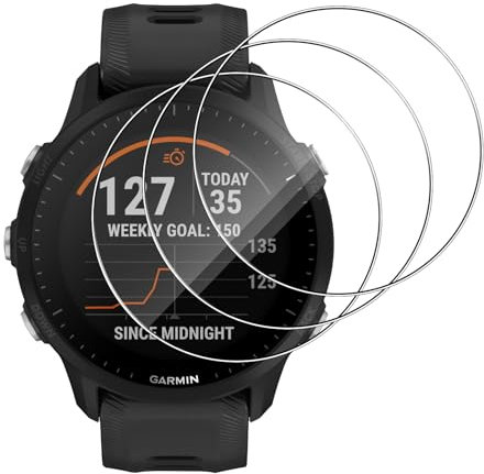 Lutree per Garmin Forerunner 955 Vetro Temperato, 3 Pezzi Durezza 9H HD Pellicola Protettiva, Anti-Impronte Anti-Graffio Senza Bolle Protezione Schermo
