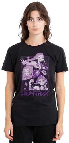 Kpop Demon Hunters Women's K-pop Demon Hunters - Huntrix Huntr/X Manga Panels Trio Ladies T Shirt T-Shirt