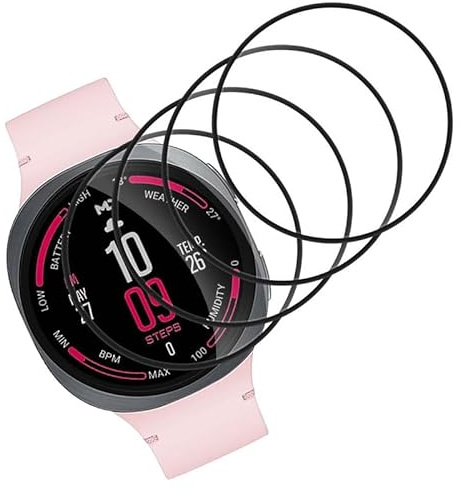 [4-Pack Screen Protector for Samsung Galaxy Watch 8 44mm Protective Film | Soft PMMA, HD Clear, Anti-Scratch, Anti-Fingerprint, Bubble-Free, for Samsung Galaxy Watch 8 44mm Screen Protector
