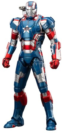 ZD Toys Premium Collectible 7 Inch Iron Patriot 1:10 Scale Infinity Saga Action Figure, Durable PVC Construction, Interchangeable Accessories, Perfect for Gift giving, Ages 15+