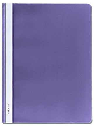 Original Falken Plastik-Schnellhefter. Aus PP-Folie für DIN A4 kaufmännische Heftung violett Hefter ideal für Büro und Schule