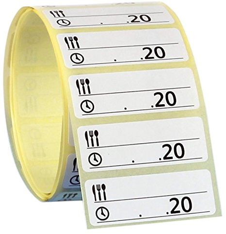 500 Stück Gefrieretiketten selbstklebend ablösbar 50 x 13 mm | Tiefkühletiketten
