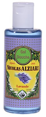 Nicolas Alziari Gel douche de aceite de oliva de Spa Feeling con aceitunas Gel de Ducha y lavanda 200 ml | bajo Juego con Lacross de bloque de texto