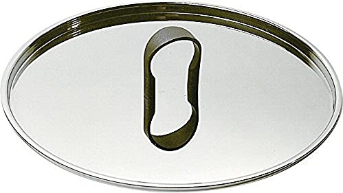 Alessi La Cintura Di Orione 90200/16 L - Design Deckel aus Edelstahl 18/10, Glänzend Polierte Aussenseite Und Innenseite