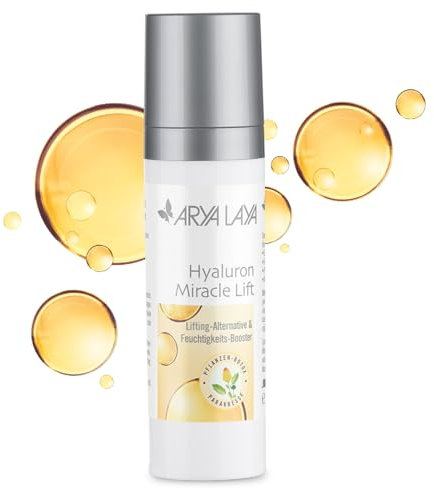 ARYA LAYA Hyaluron Miracle Lift, 30 ml – pflanzliche Lifting-Alternative für viele Hauttypen, Feuchtigkeits-Serum, Hyaluron-Booster mildert Falten, vegan