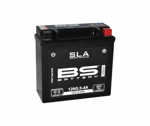Compatible avec/Remplacement pour YZF 125 R/WR 125 X/MT 125- BATTERIE BS 12N5.5-4A/4B SLA / 300841