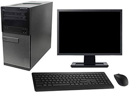 PC Tour Dell 390 MT Ecran 19 G630 RAM 8Go Disque Dur 250Go HDMI Windows 10 WiFi (Reconditionné)