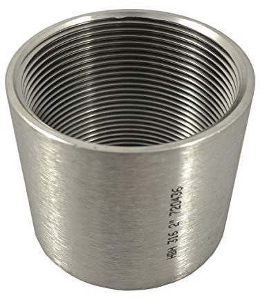 Edelstahl Gewindemuffe Gewindefitting Muffe IG V4A Innengewinde (3 Zoll)