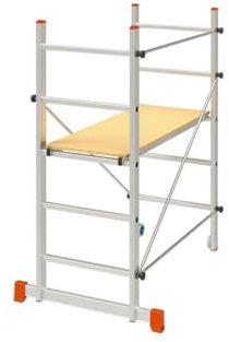 Brixo Gerüst, Aluminium, Mehrzweck, Arbeitshöhe 2,85 m, Platte 110 x 40 cm