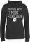 Pullover Damen Hoodie Frauen - Geschenk für Hundebesitzer - Pfoten Weg - Mein Frauchen - S - Anthrazit meliert - Hunde tiermotive Hund Hoody hundepullover mit hundemotiv Kapuzenpullover