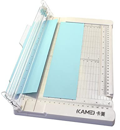 Coupe-papier,ERYUE Mini coupe-papier Guillotine Cutter 6 pouces (152 mm) Longueur de coupe Machine de découpe de papier de bureau avec tête de coupe de sécurité Règle latérale pour papier d'artisanat