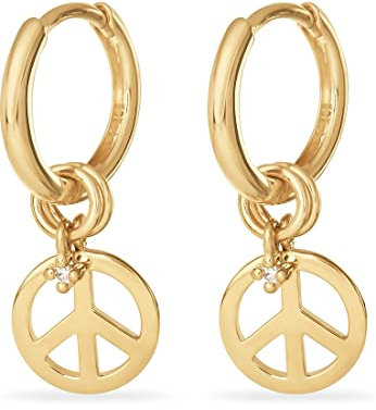 Guido Maria Kretschmer Damen-Creolen 925er Silber 2 Diamant One Size Gelbgold 32021891