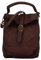 SH Leder Vintage Damen Handytasche Umhängetasche Multifunktion Handtasche Schultertasche aus Premium Rindsleder Echtleder Verstellbarer Schultergurt Handy bis 7 Zoll 14x18cm Nina G434 (Dunkelbraun)