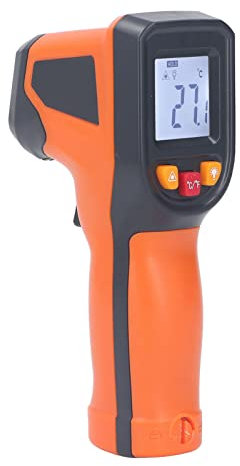 Termómetro Infrarrojo para Cocinar, Medición de Temperatura Digital Láser sin Contacto Pistola de Temperatura de Alimentos Retroiluminación Pantalla LCD Negativo 50 a 400 ℃