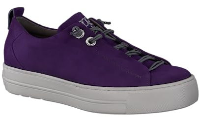 Paul Green Damen SUPER Soft Pauls, Frauen Low-Top Sneaker,schnürschuhe,schnürer,Plateausohle,Halbschuhe,straßenschuhe,Violett (BlackBerry),42 EU / 8 UK