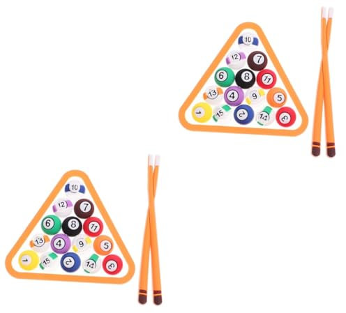 BESPORTBLE 4 Sätze Pool-kuchen Dekorieren Billard-cupcake-dekorationen Billard Hochzeit Mini-billard-dekoration Feengarten-ornament Billardtisch Ornament Weiches Gummi Statue Kugelförmig Mann