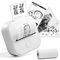 Mini Printer T02,Mini Sticker Drucker, Handy Minidrucker Bluetooth Kompatibel Mit Iphone Und Android,Ideal zum Ordnen Ihres Wohnraums und zum Aufzeichnen von Daten zur gesunden Ernährung,1 Rolle,Weiß