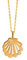 TALISMAN JEWELLERY Pendentif en Plaqué Or 3 microns 18 carats - Coquille Camino de Santiago, Coquille Saint-Jacques-de-Compostelle (13 MM)