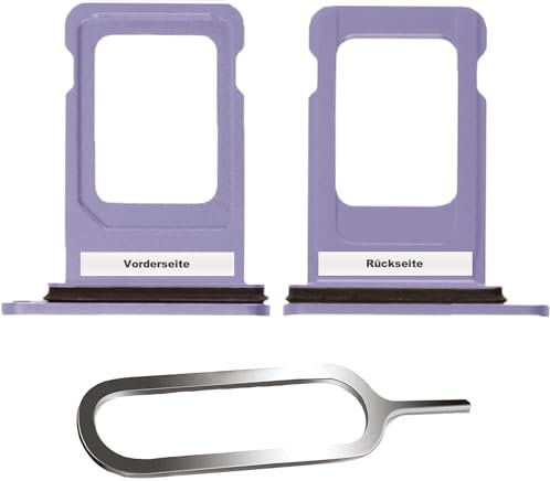 IS-TECK SIM-Kartenhalter Ersatz SIM-Tray Kompatibel mit iPhone 11 inklusive SIM-Nadel SIM-Kartensteckplatz (Violett)