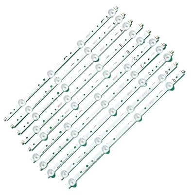 WAHRE TV LED Lichtleisten Passend for Philips 40PFL3208T/60 40PFL3208H/12 40PFL3108T/60 40PFL3078/12 Hintergrundbeleuchtung Streifen Kit LED Lampen Objektiv 10 Bänder