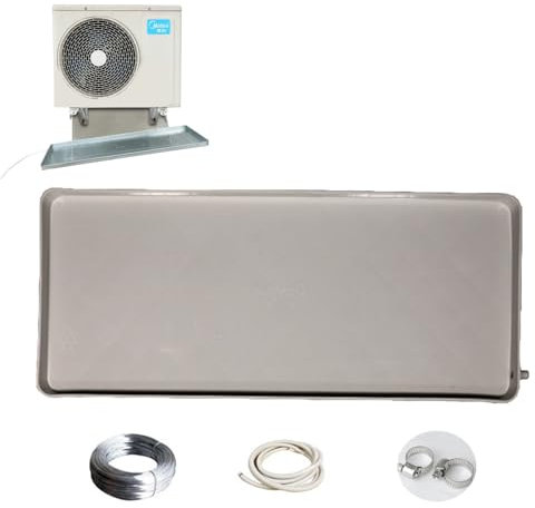 XRRJFYH Bac D'égouttage, Bac Condensat Clim, Bac de Vidange, Bac de Collecte et de Drainage de l'eau de L'unité Extérieure du Climatiseur (Size : PP plastic-81cm/32in)