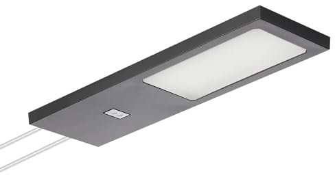 SOTECH LED-Möbelleuchte GIULIA II Einzelleuchte mit Sensor schwarz, 4000K neutralweiß Unterbauleuchte Schrankleuchte Vitrinenbeleuchtung