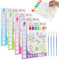 Chiluxendo 32 Páginas Libros para Colorear, Pintura con Libros de Agua para Niños, Libro de Acuarelas con Pincel, Libros de Pintura con Agua, Juego de Pintura de Acuarela para 3 + Años Niños y Niñas