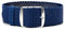 ClassicWatchStraps Perlon Uhrenarmband | Marine-Blau - 14 mm - Schließe: Silber Gebürstet | Nylon | Ersatz-Armband