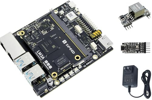youyeetoo Sipeed Licheepi 3A RISC-V Single Board Computer, LM3A SpaceMIT K1 Entwicklungsboard, 64GCV 2TOPS NPU 8GB / 16GB LPDDR4X (8GB RAM + 32GB eMMC,Entwicklungskit)