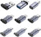 Liaoan USB C zu Micro Adapter, IP zu Type-C und Type-C zu USB A Adapter, (9-Stücke), unterstützt schnelles Aufladen und unterstützt eine Datenübertragung.