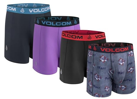 Volcom Herren Volcom Boxer Briefs Boxershorts (4er Pack)