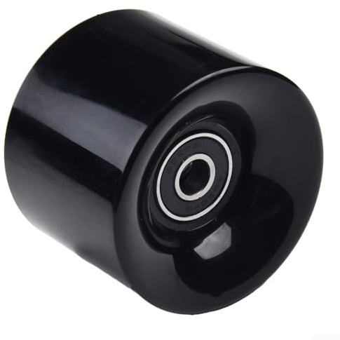Honseadek ABEC9 Kugellager Skateboard-Räder-Set, inklusive 4 x 60 x 45 mm Rollen und Abstandshalter für Street Skating, Skateboard-Räder-Set, inklusive Skateboard-Achsen (schwarz)