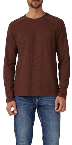 s.Oliver Meliertes Longsleeve aus Reiner Baumwolle mit Raglanarm