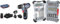 Bosch Professional 12V System Akku Bohrschrauber GSR 12V-15 FC - FlexiClick System (inkl. 2x 2.0Ah Akku, Ladegerät GAL 12V-40) + 35x Extra Hard Schrauberbit‑ und CYL-3 Bohrer-Set (197 x 110,5 mm)
