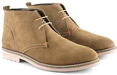 Silver Street London Newington Suede Leather Mens Chukka Boots Lightweight Durable Smart Casual Boots for Men, Tan, UK 10