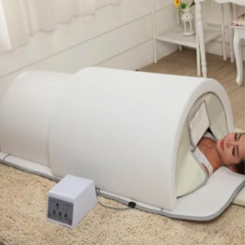 Far Infrared Sauna Dome with Heated Mat, Professional Indoor Sauna Pod Featuring Tourmaline and Germanium Stones for Detoxification and Relaxation