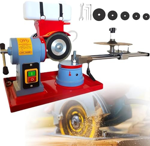Circular Saw Blade Sharpener, Rotary Mill Machine for Carbide Tipped Blades, 370W Angle Sharpener for Efficient Blade Sharpening