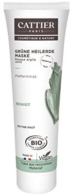 Cattier Heilerde Maske für fettige Haut, mit grüner Heilerde, Naturkosmetik, 100 ml