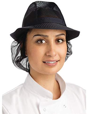 a653-m Trilby Hut mit Snood, weiß