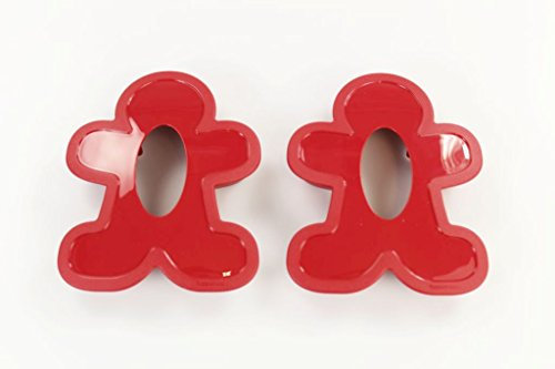 TUPPERWARE Backen Ausstecher Lebkuchen-Männchen rot (2) Ausstechform Plätzchen