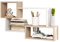Mirjan24 Regal Trio 005, Wandregal Dekoregal, 87x54x18 cm, Wandboard, Hängeregal, Wandschrank, Hängeschrank, Regal, Buchregal, (Sonoma Eiche/Weiß)