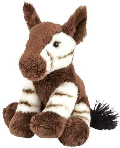 Blue Frog Toys 15cm Sitting Okapi Cuddly Soft Toy - Gift Idea - Suitable For All Ages (0+)