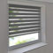 Sonnenschutz-HH - Doppelrollo Klemmfix ohne Bohren Vario Seitenzug Duorollo AUSSENMAß Breite 165 x 160 cm Höhe - grau