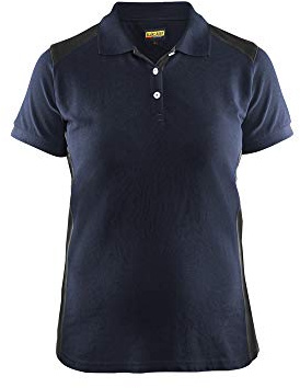 Blaklader 339010508699XS Damen Polo Shirt, Dunkel Marineblau/Schwarz, Größe XS
