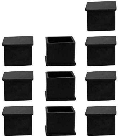 sourcing map 10 Stück Stuhlbeinkappen Möbel Tischabdeckung Stuhlbeinschoner Stuhlkappe 0.79 x 1.18(20 x 30mm)